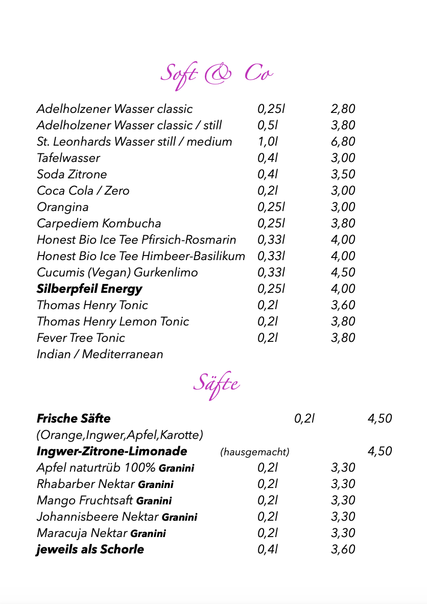 Speisekarte photo 6