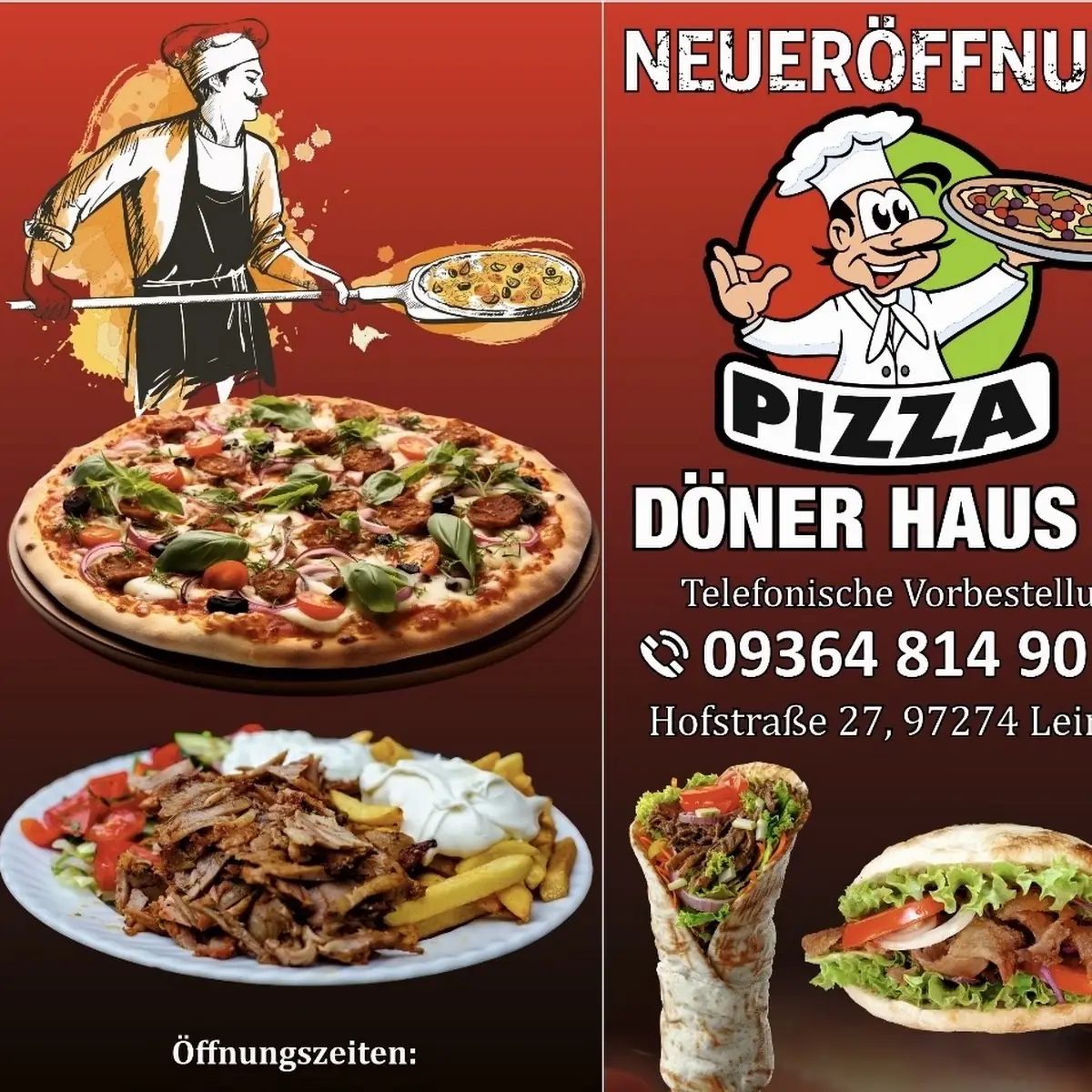 Speisekarte, Pizza & Döner Haus 27