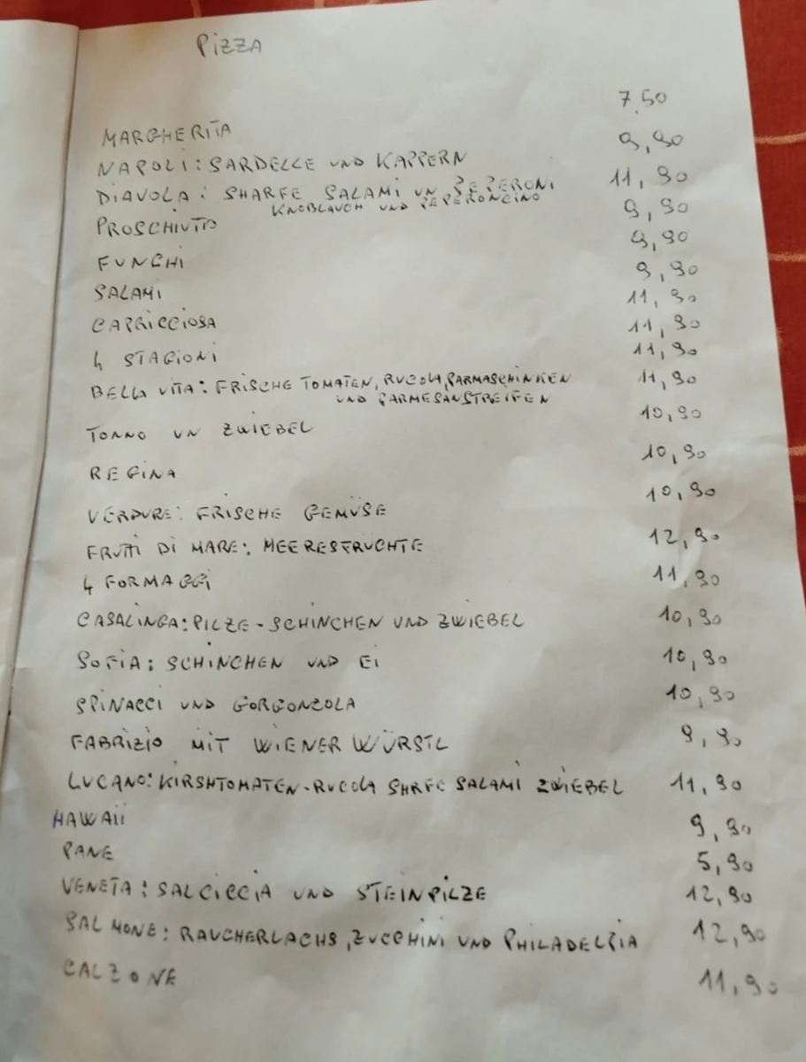 Speisekarte photo 1