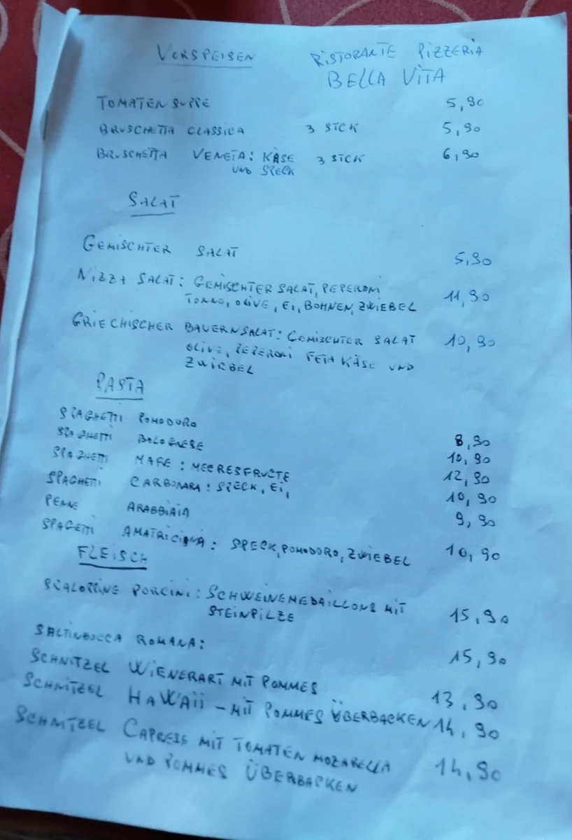 Speisekarte photo 2
