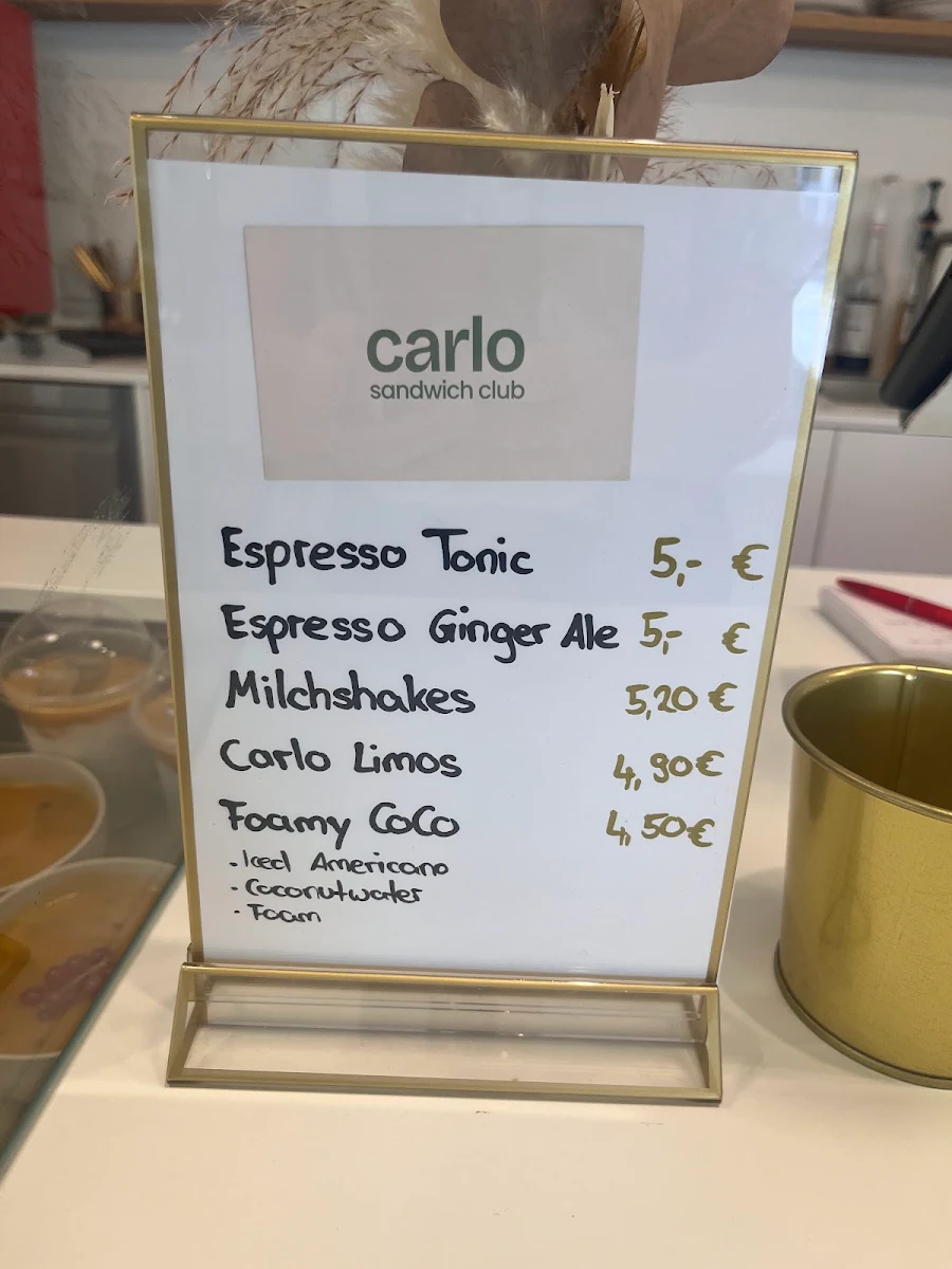 Speisekarte, Carlo
