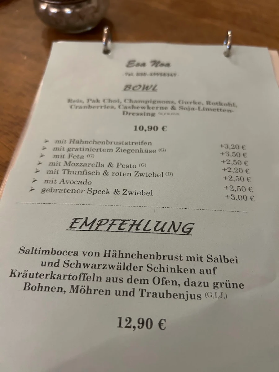 Speisekarte photo 1