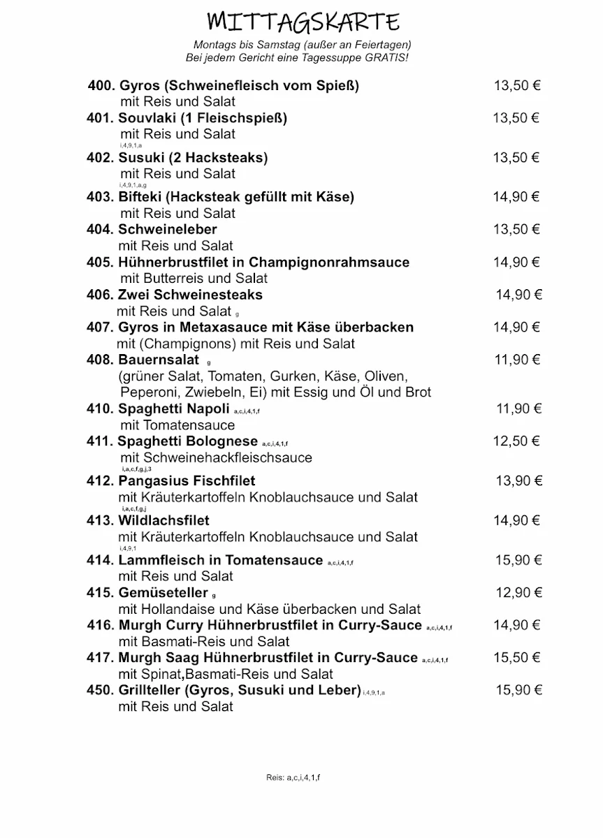 Speisekarte photo 3
