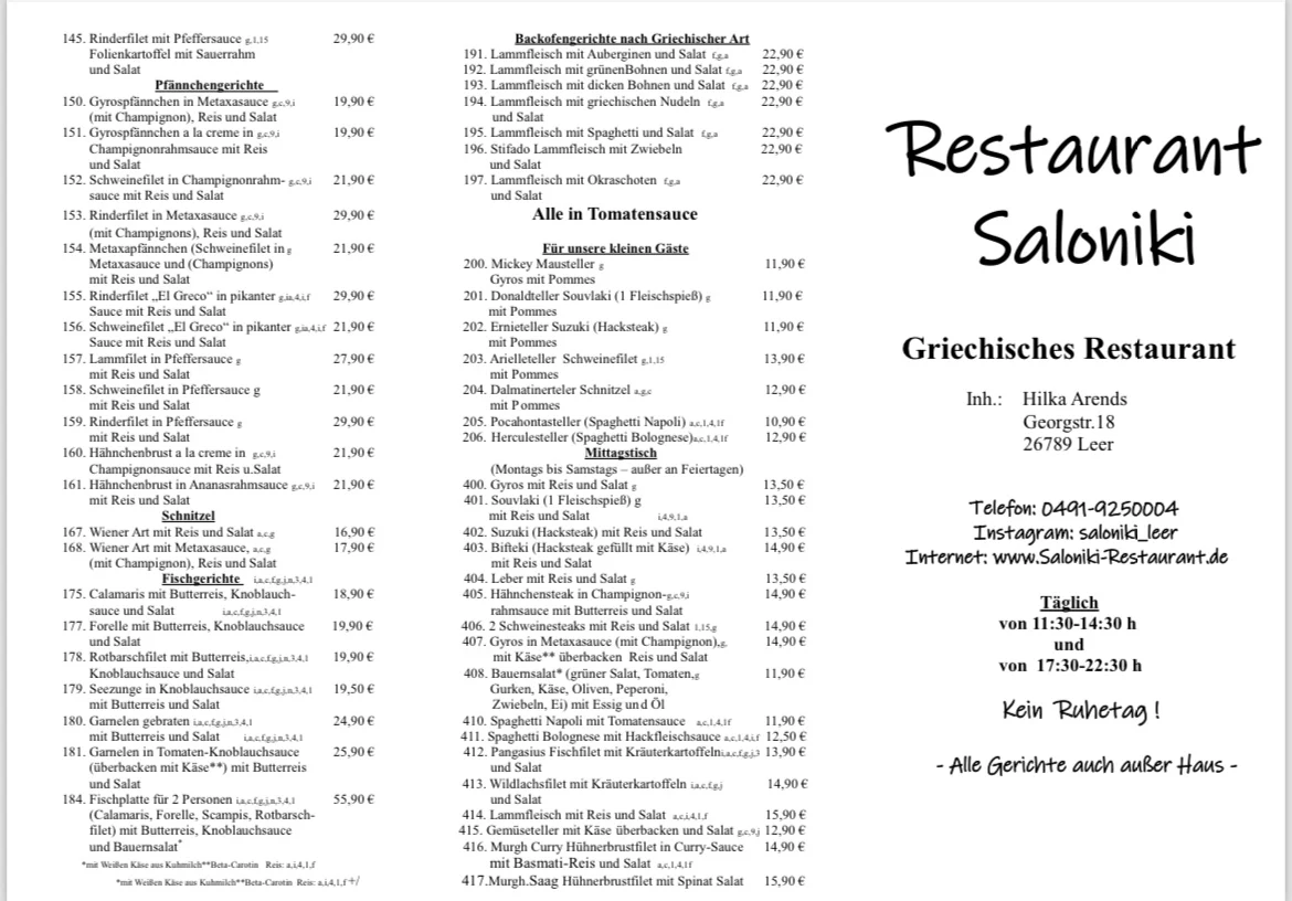 Speisekarte photo 5