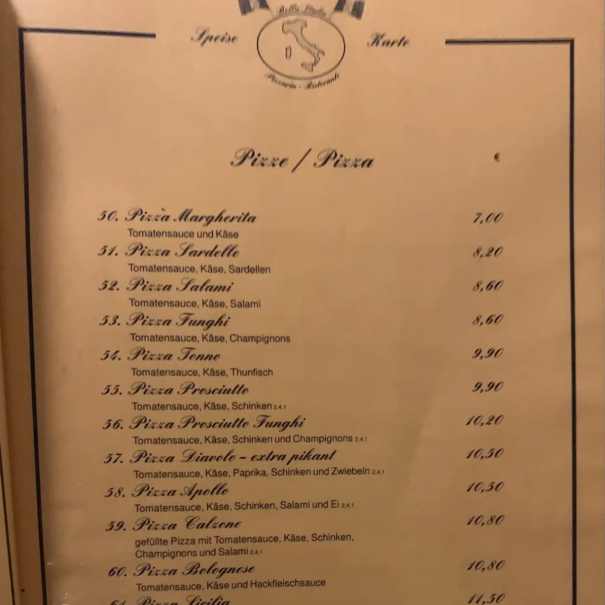 Speisekarte photo 1