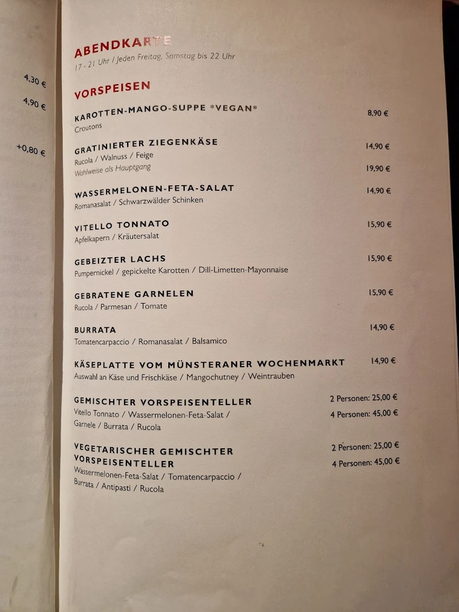 Speisekarte photo 2