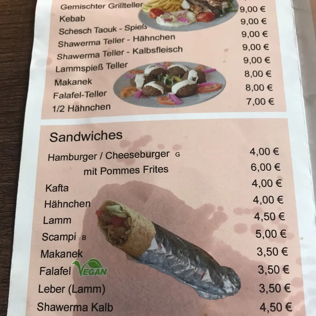 Speisekarte photo 5
