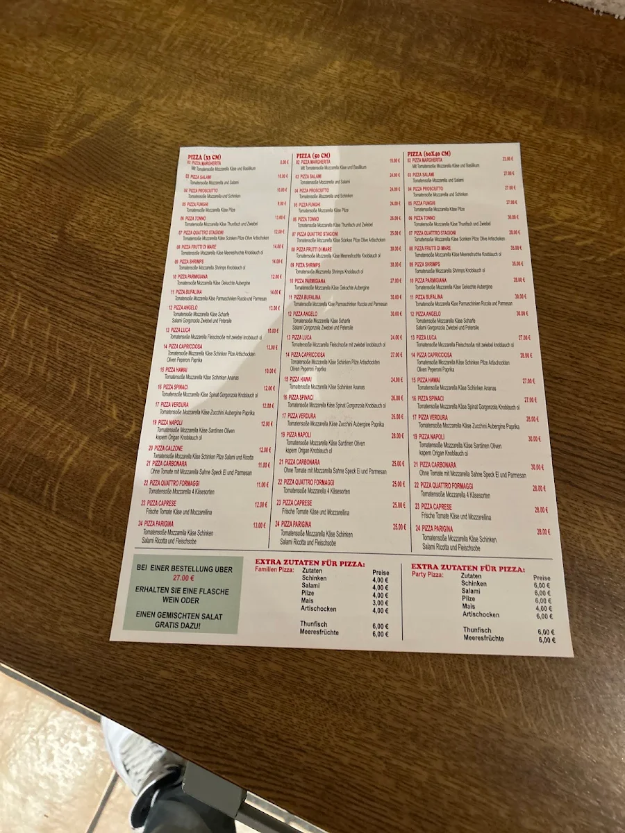 Speisekarte, Rosso Pomodoro