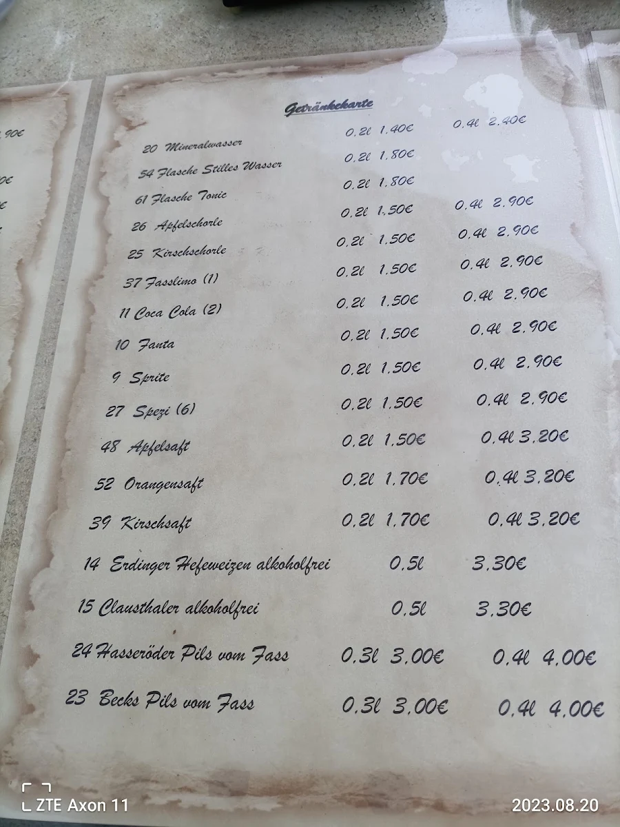 Speisekarte photo 1