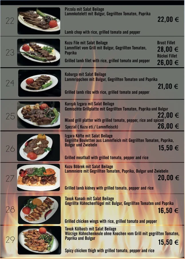 Speisekarte photo 2