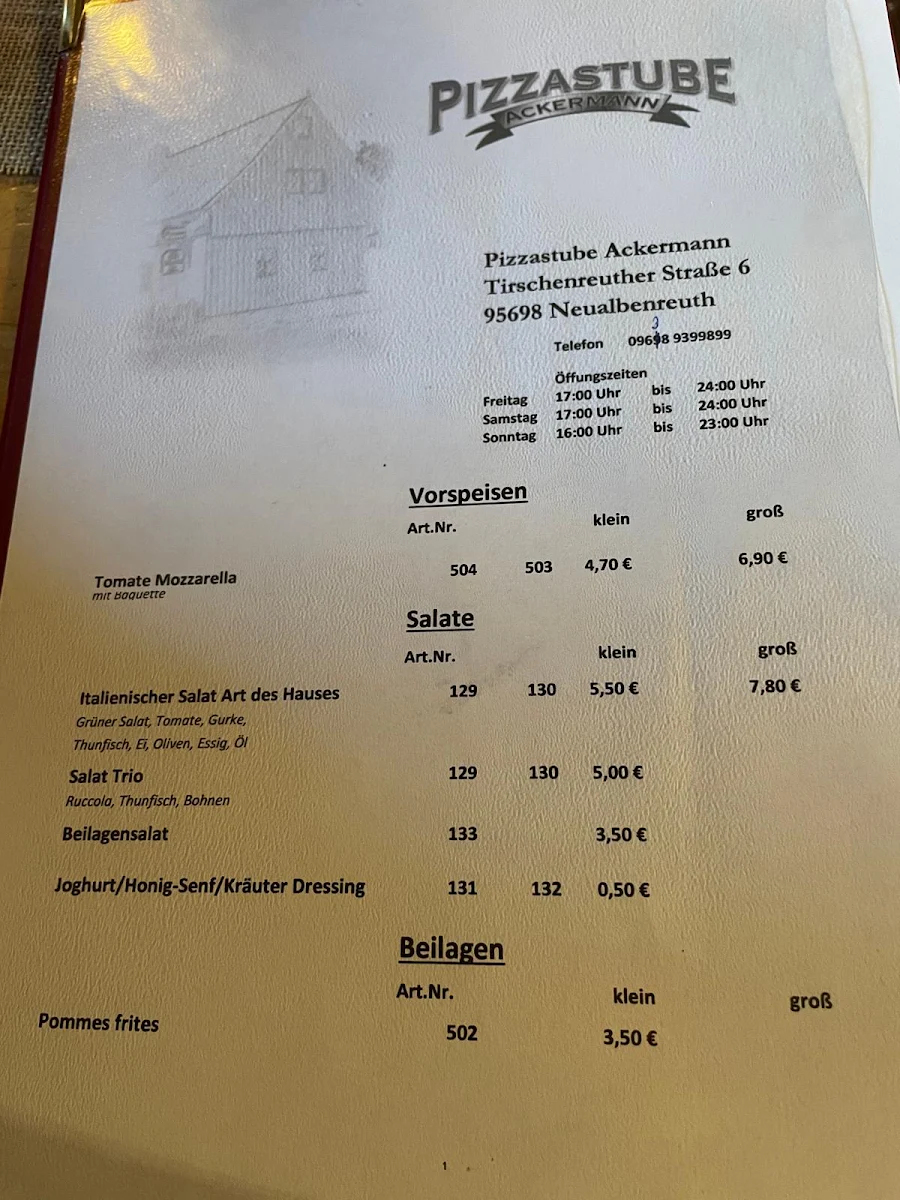 Speisekarte photo 5
