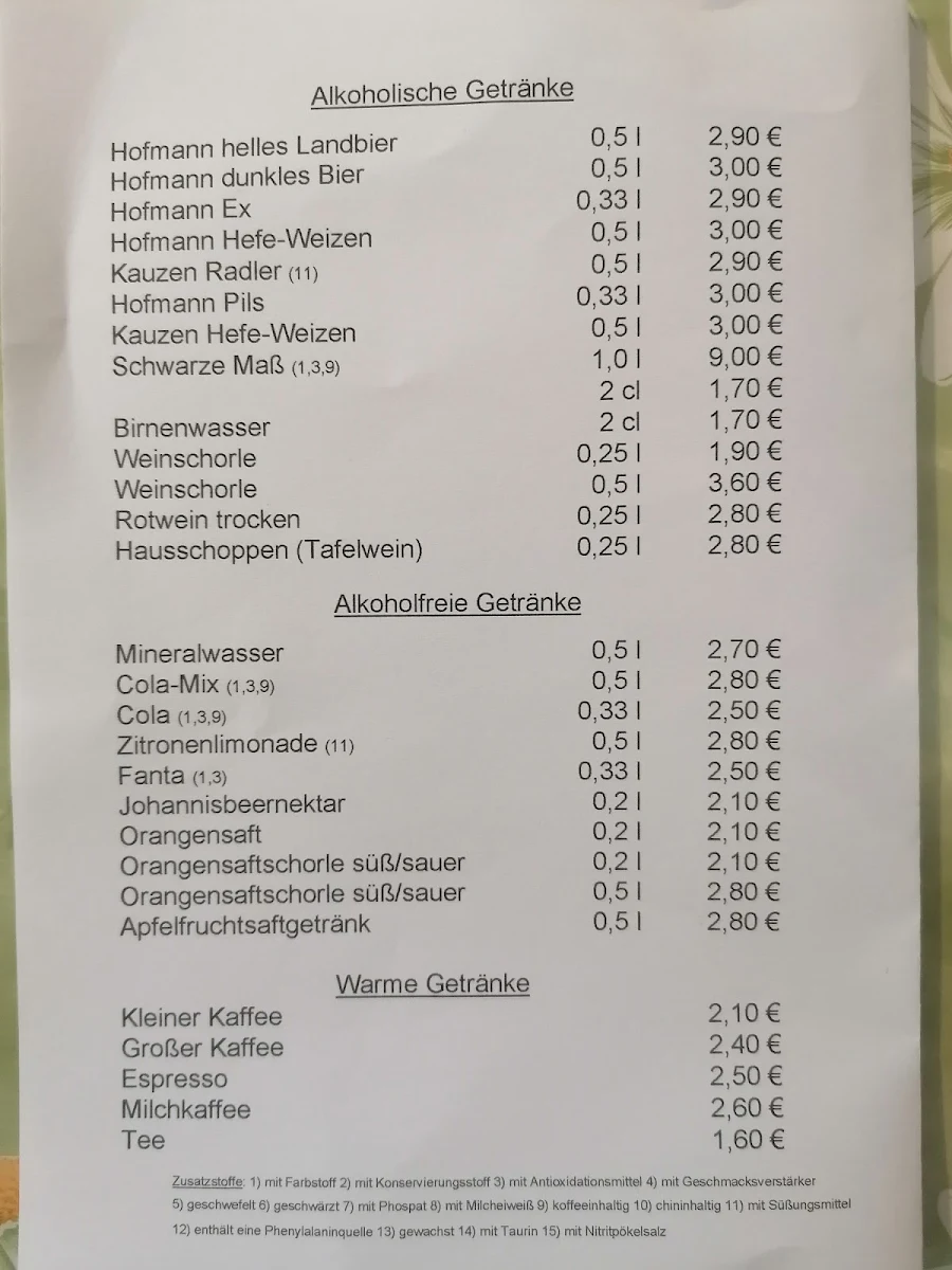 Speisekarte photo 2