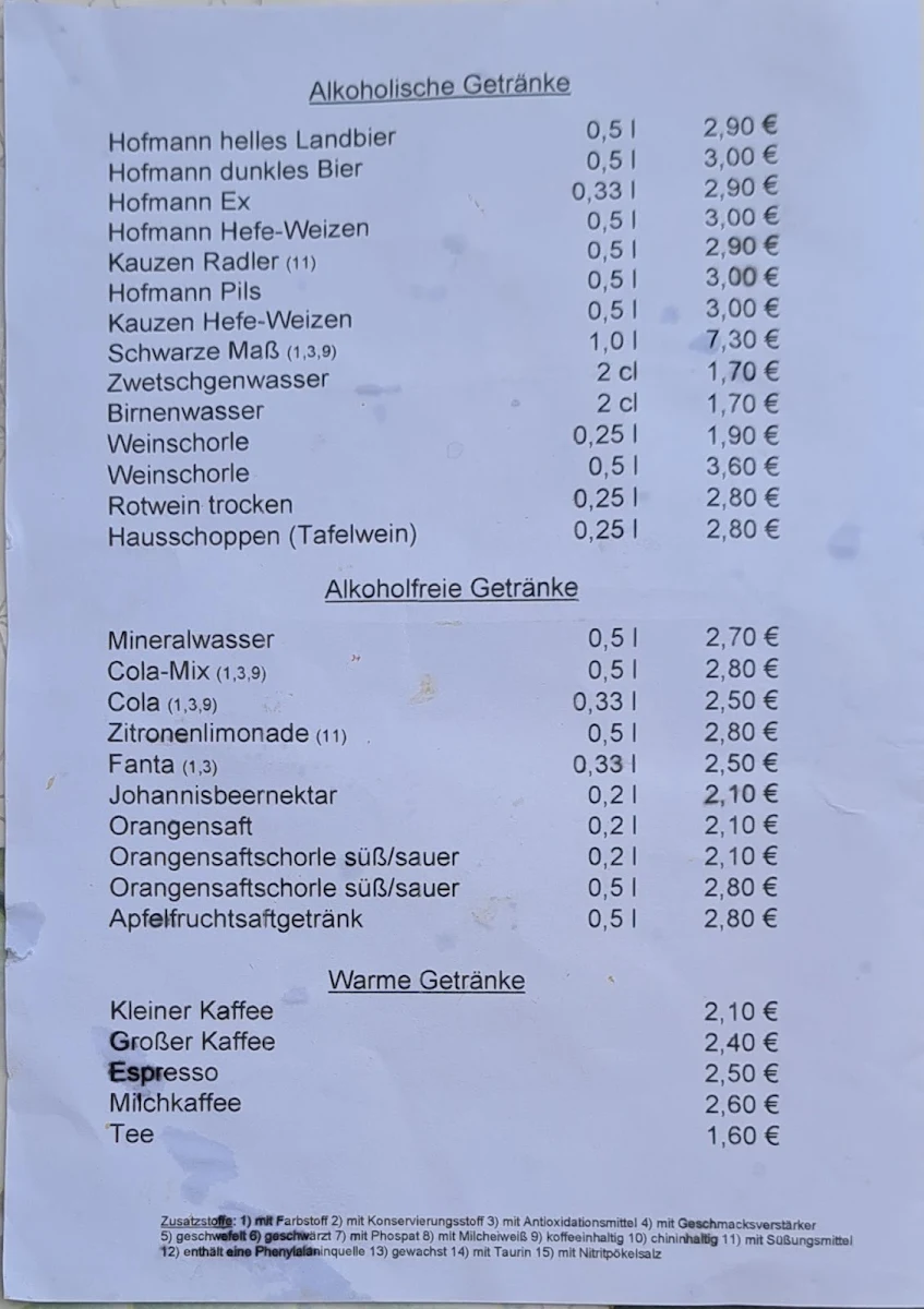 Speisekarte photo 5