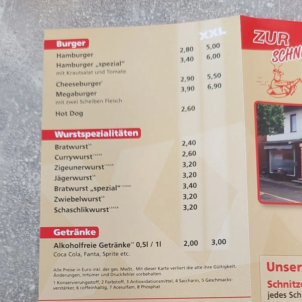 Speisekarte photo 1