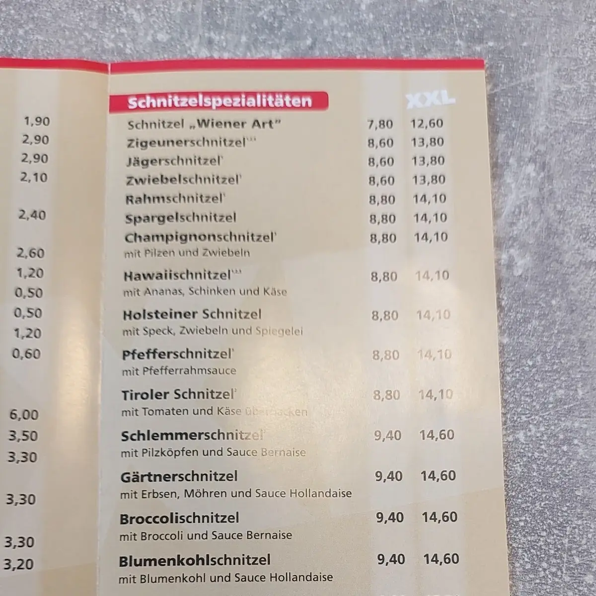 Speisekarte photo 3