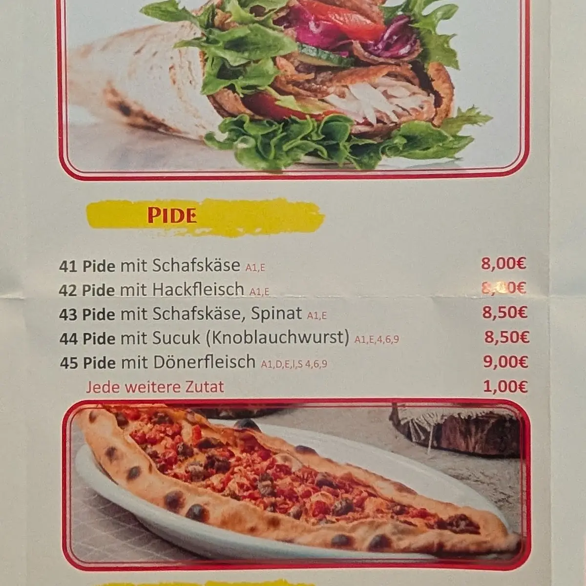 Speisekarte photo 1