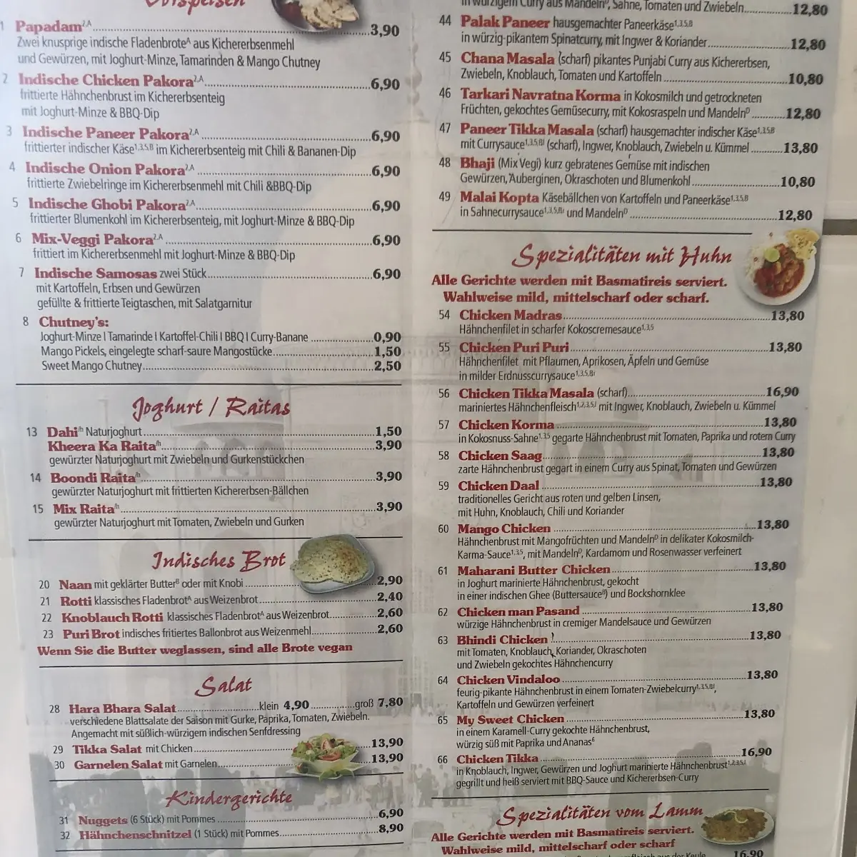 Speisekarte photo 2