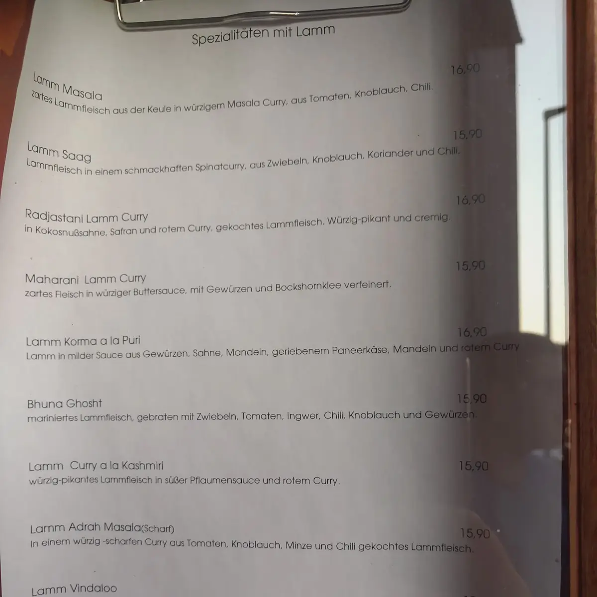 Speisekarte photo 6