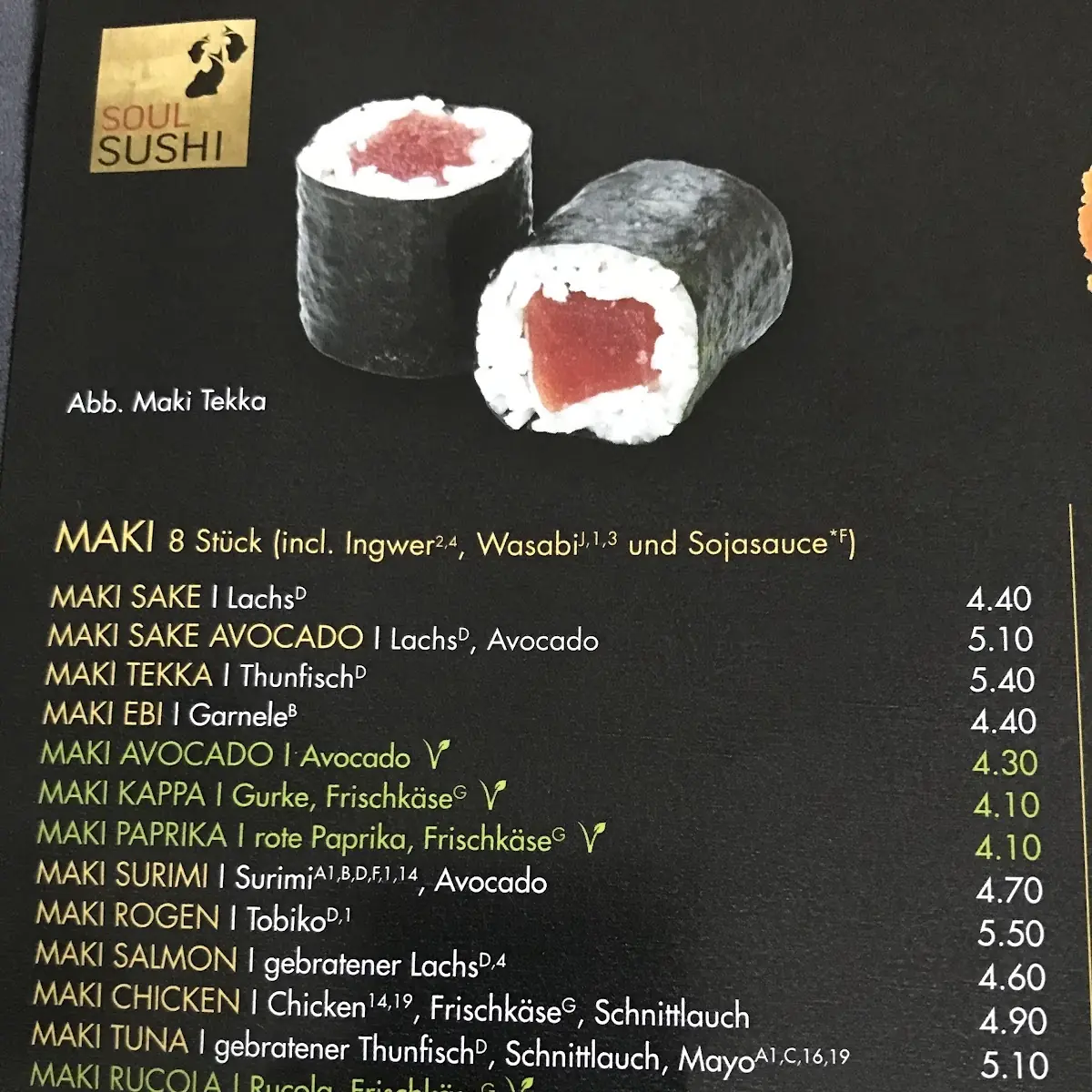 Speisekarte photo 3