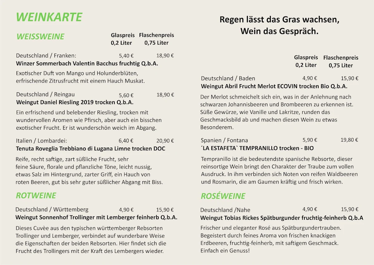 Speisekarte photo 9