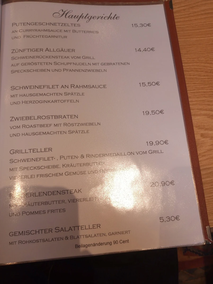 Speisekarte photo 2