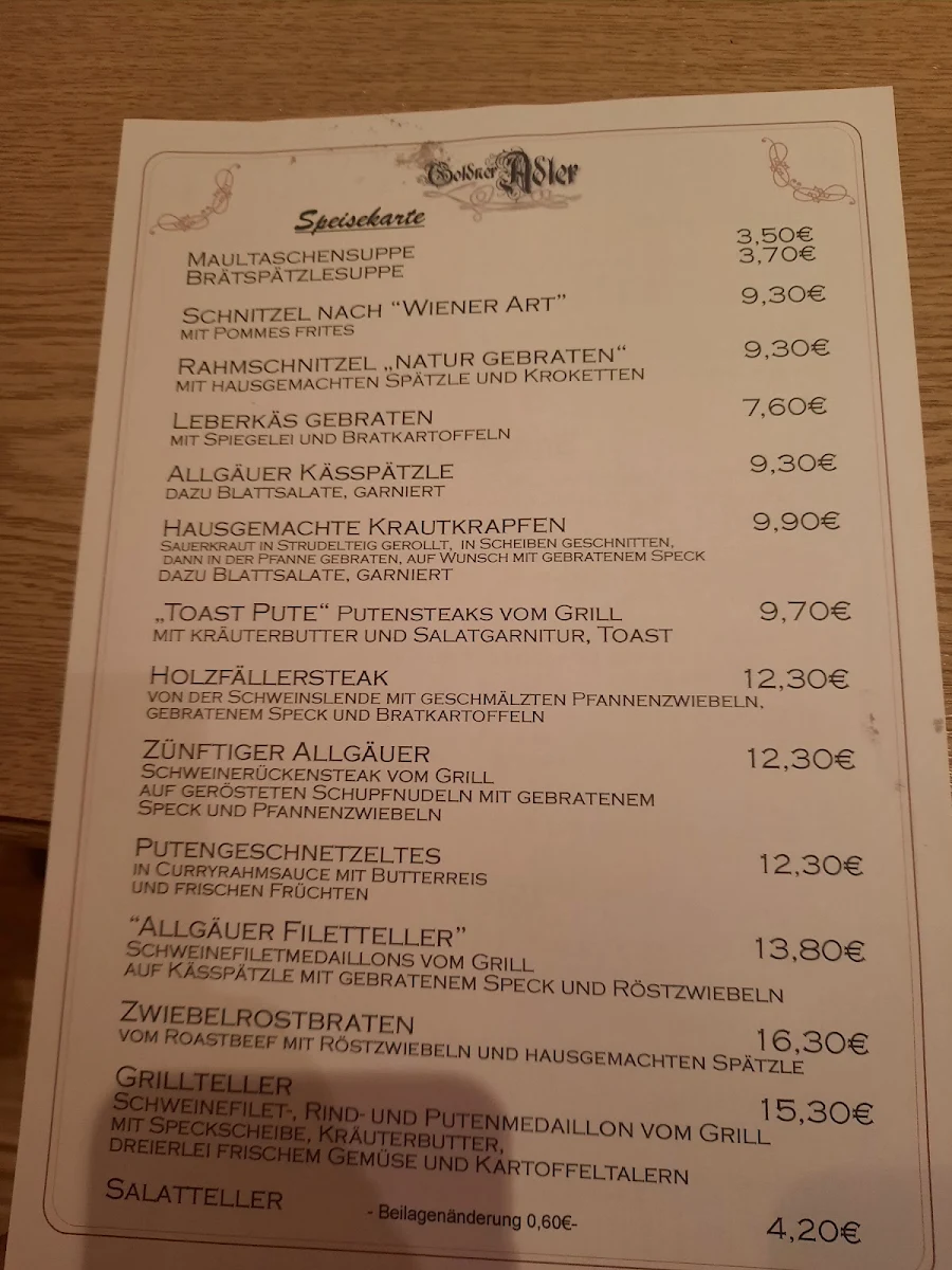 Speisekarte photo 3