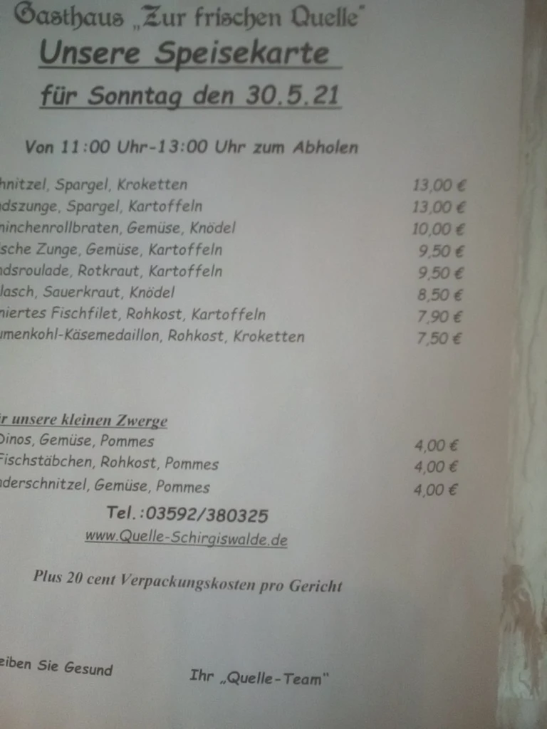 Speisekarte photo 9