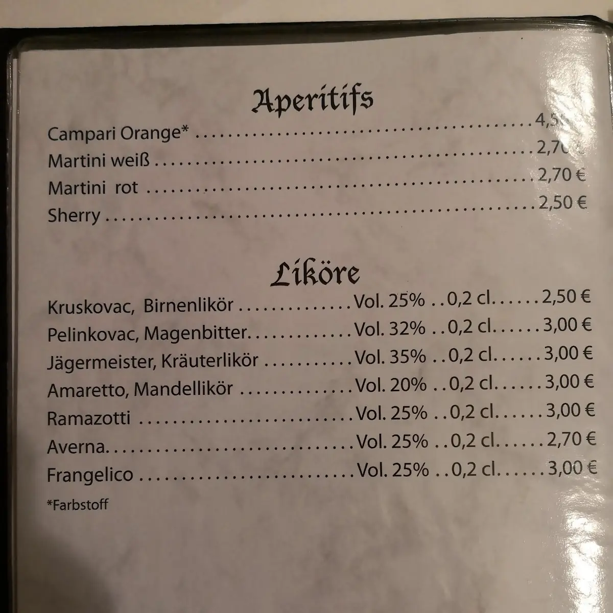 Speisekarte photo 10