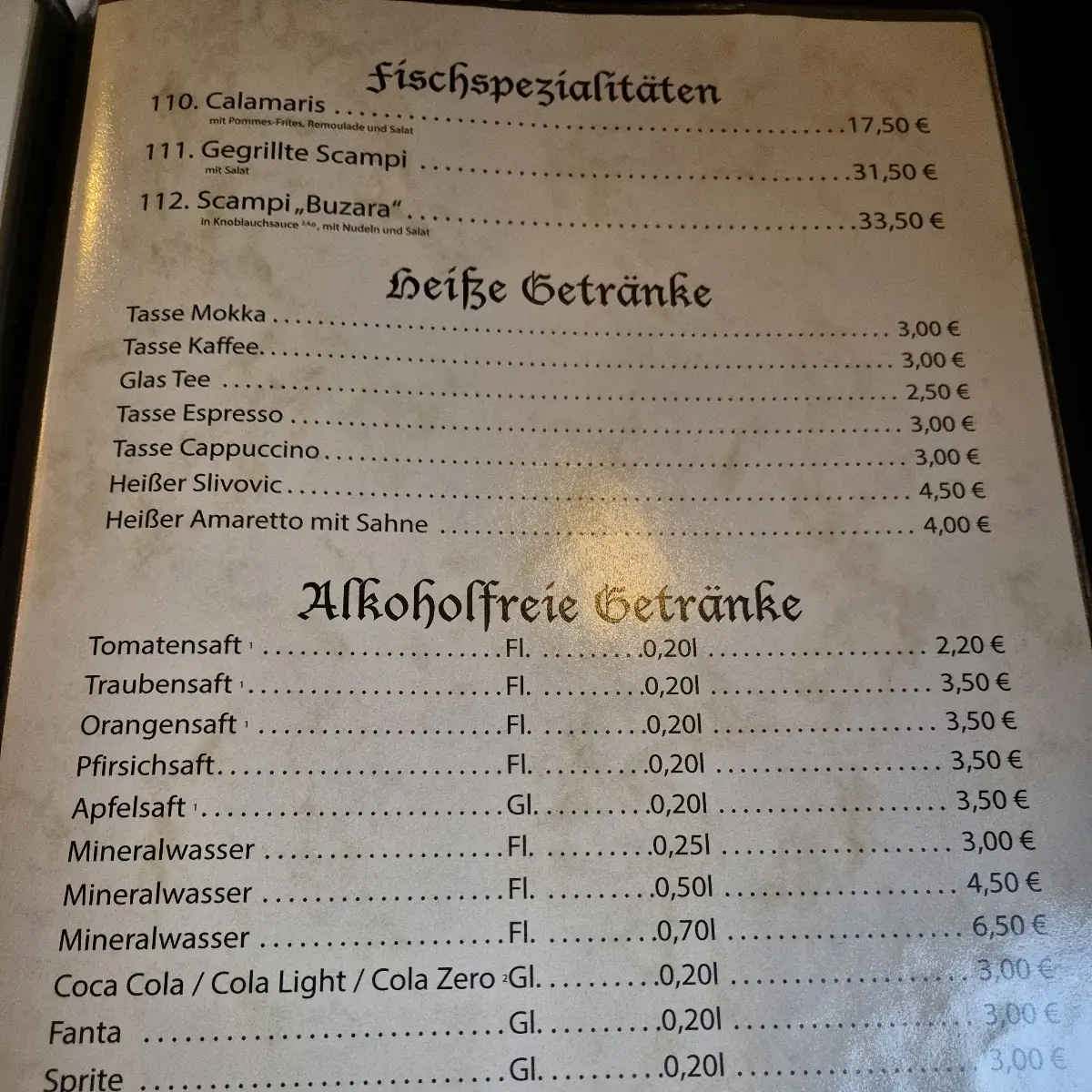 Speisekarte photo 3