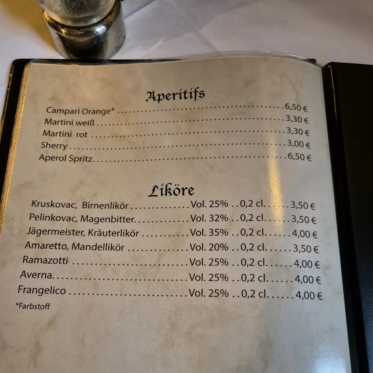 Speisekarte photo 5