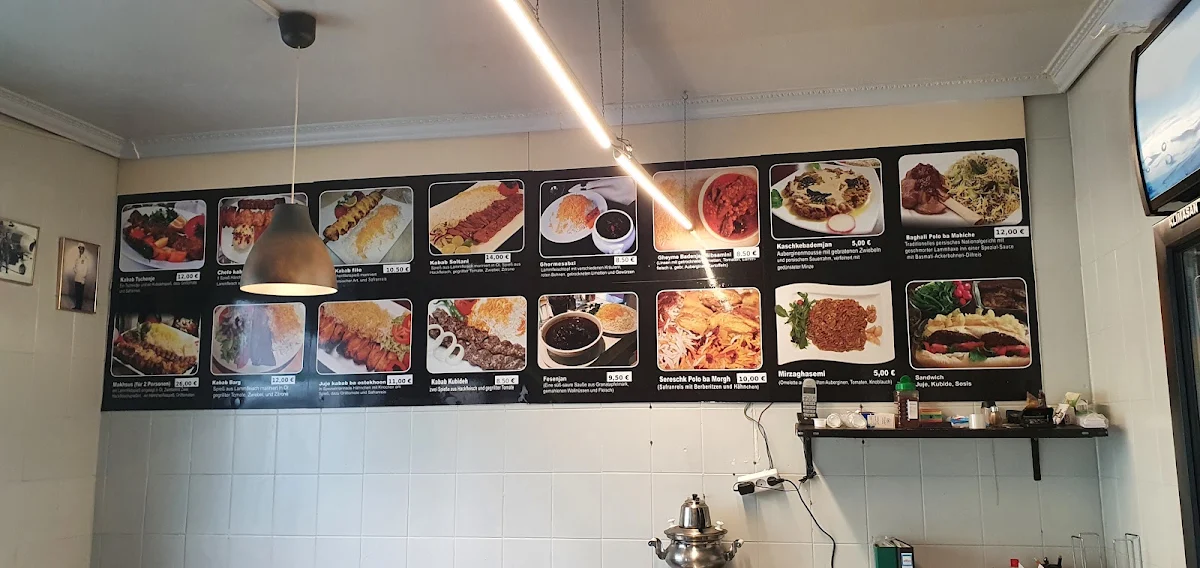 Speisekarte, Persische Grillspezialitäten mohsen