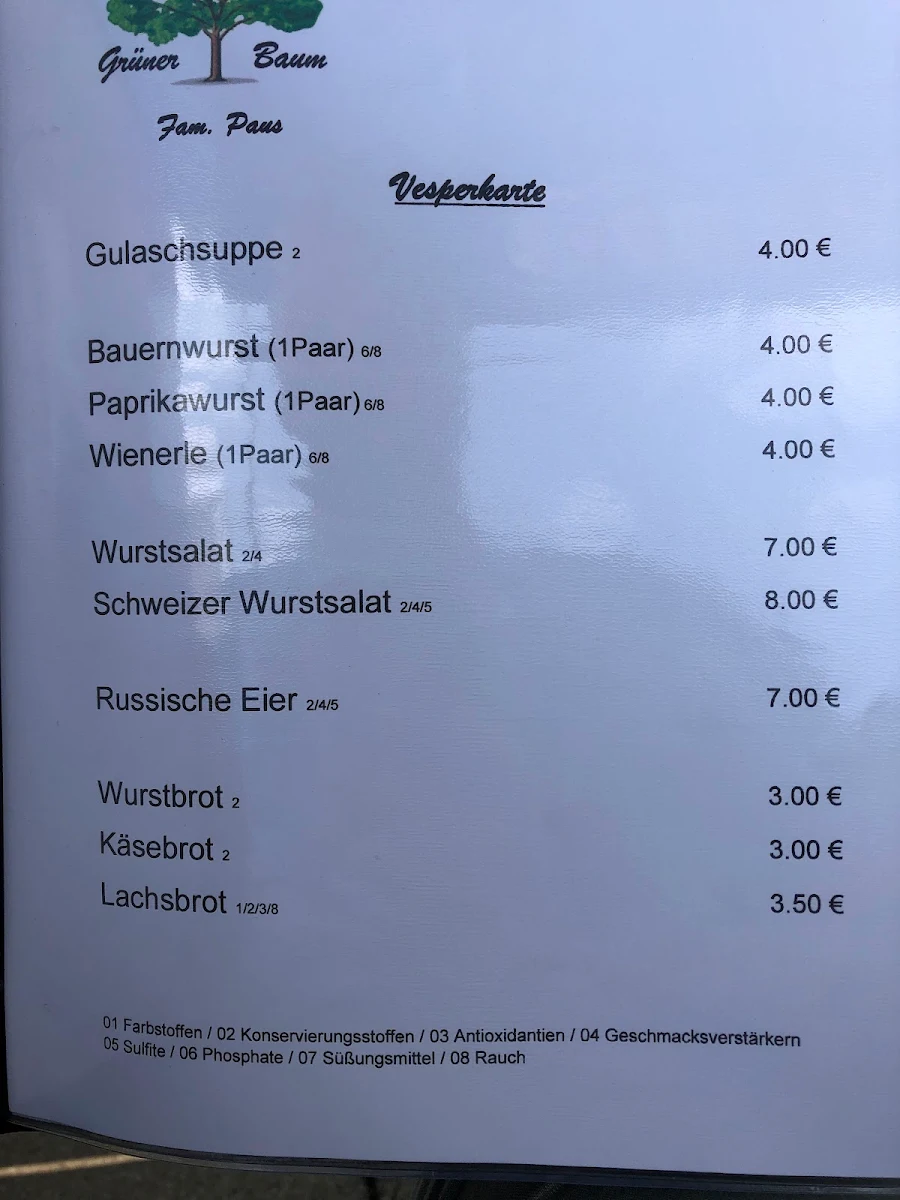Speisekarte photo 2