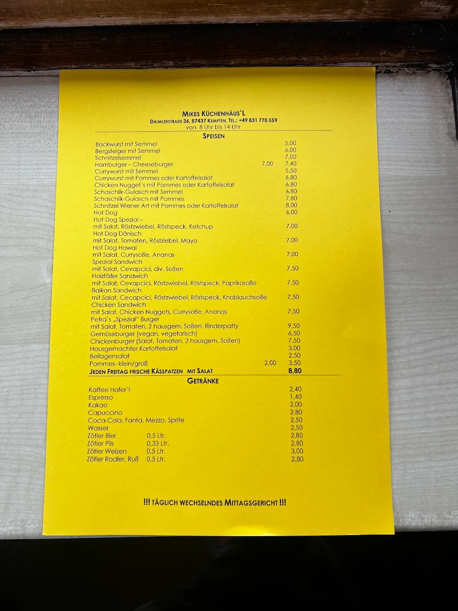 Speisekarte photo 4