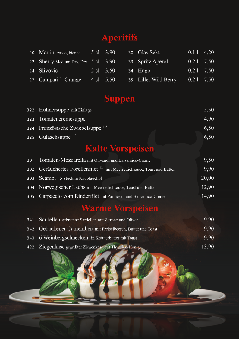 Speisekarte photo 1