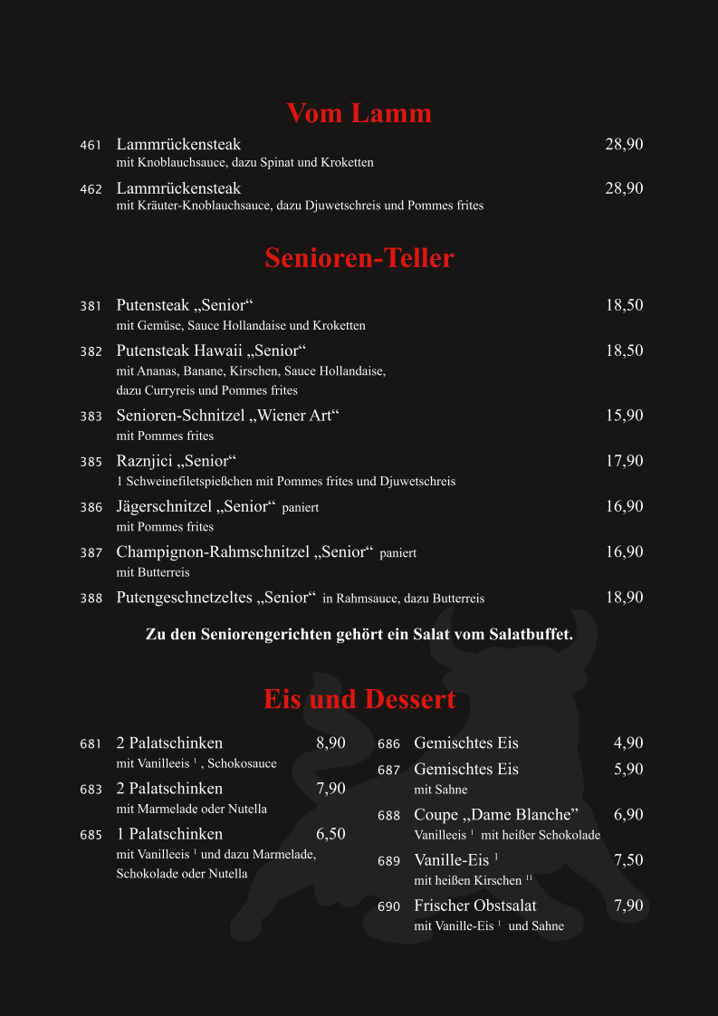 Speisekarte photo 5
