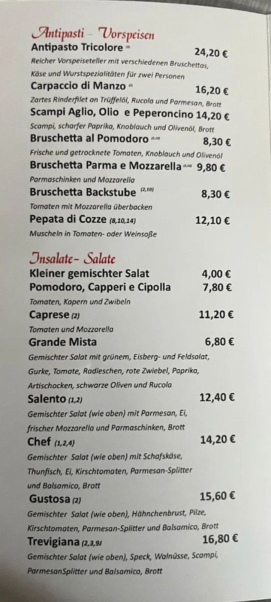 Speisekarte photo 4