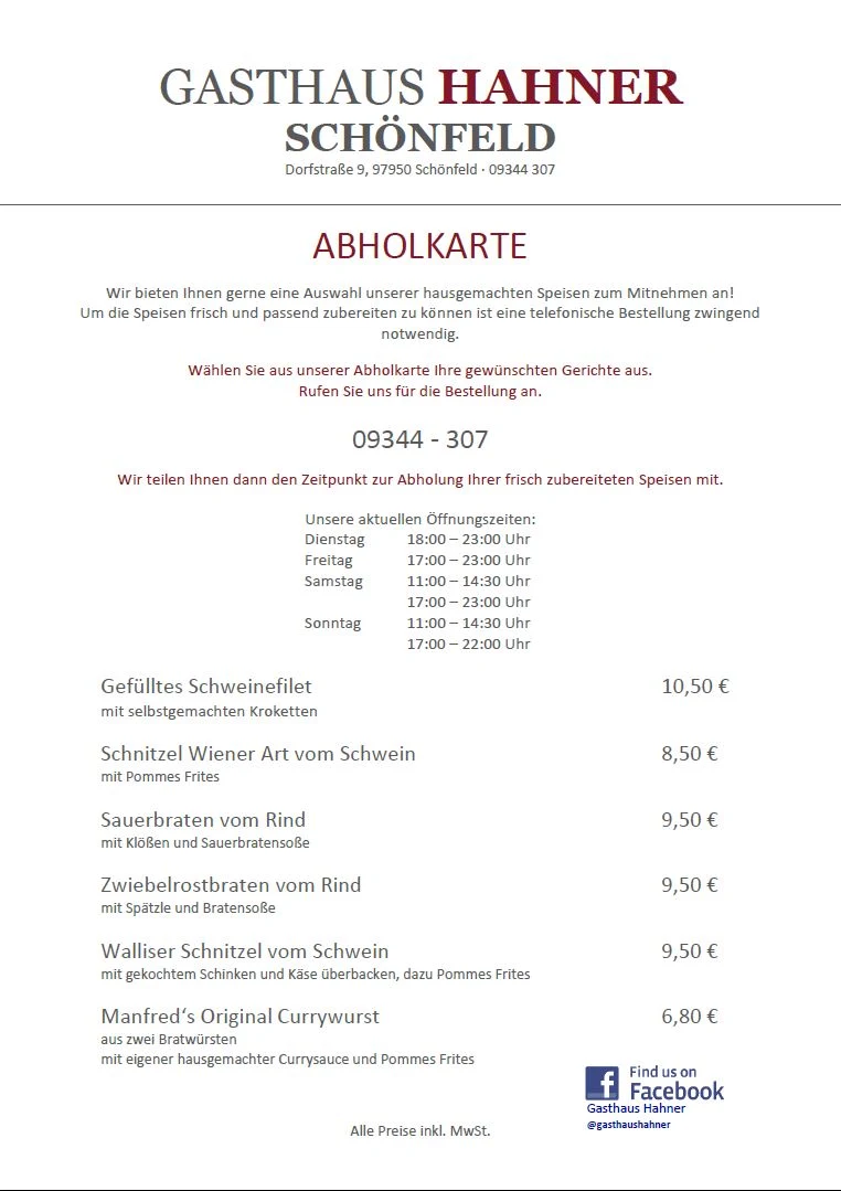 Speisekarte photo 2