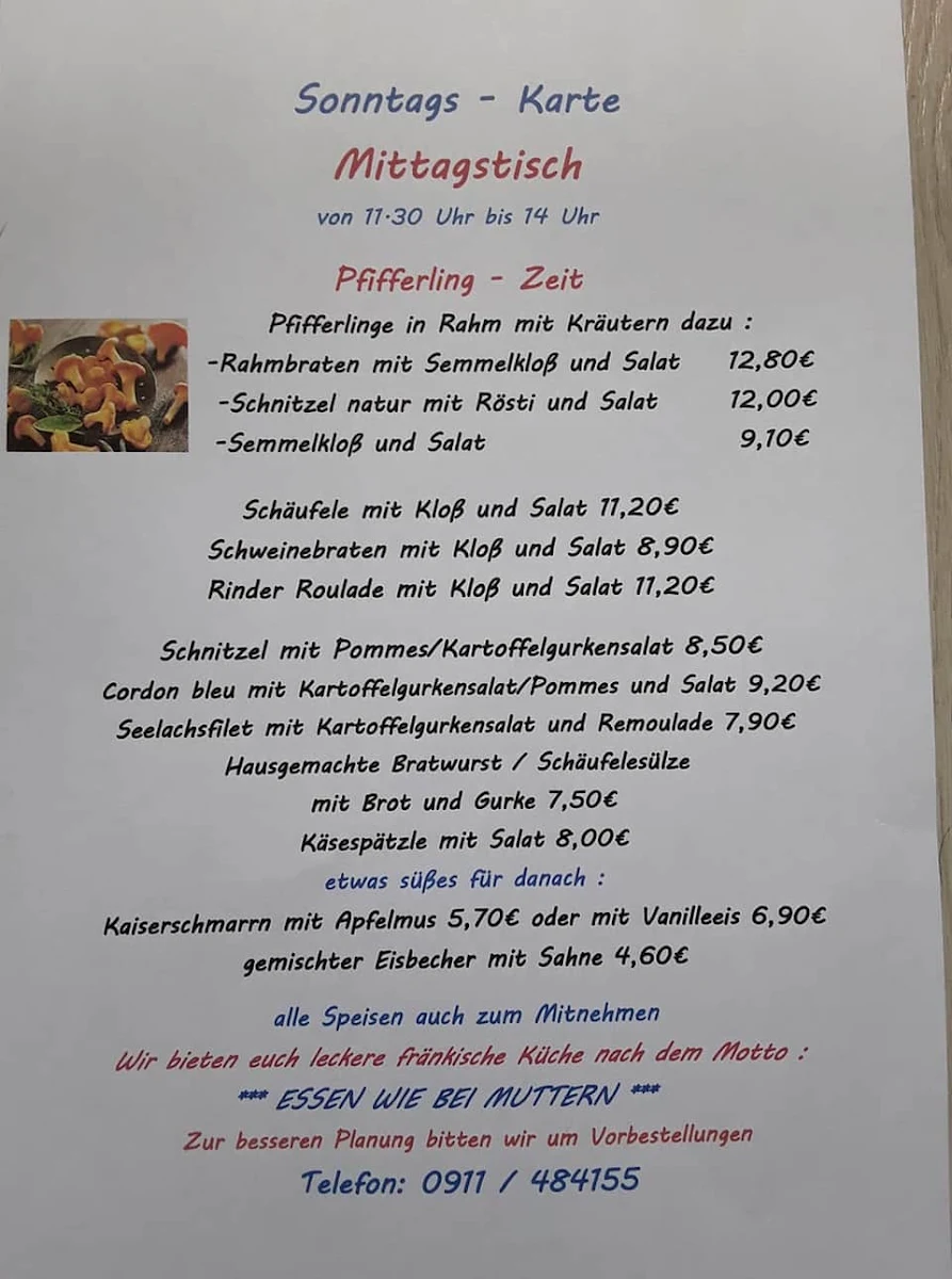 Speisekarte photo 1