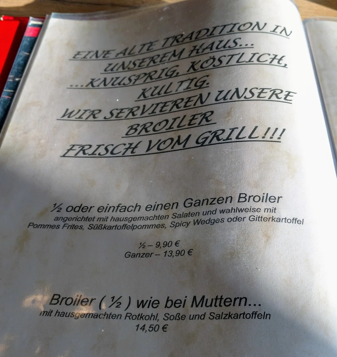 Speisekarte photo 2