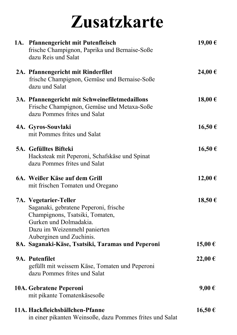 Speisekarte photo 5