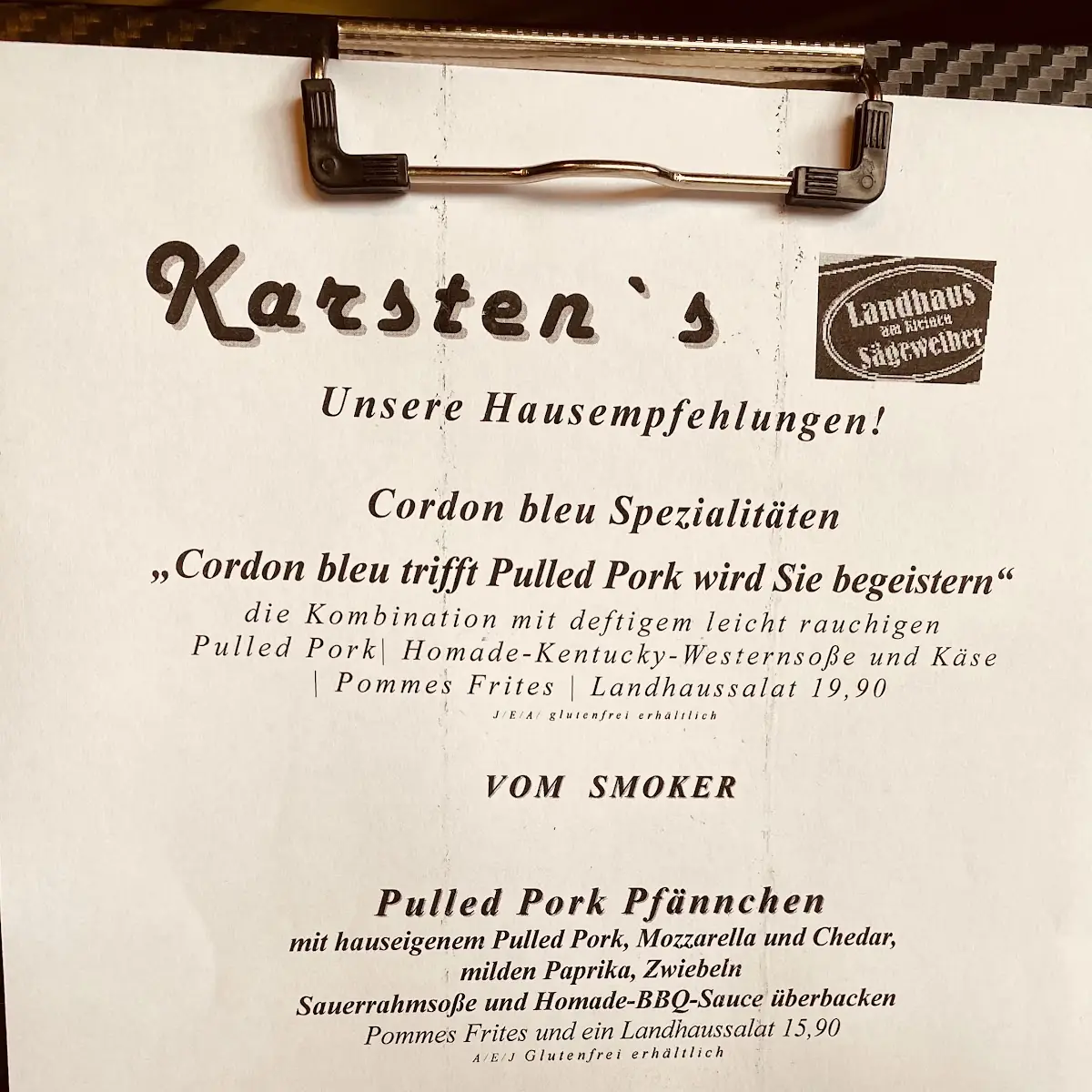Speisekarte photo 1
