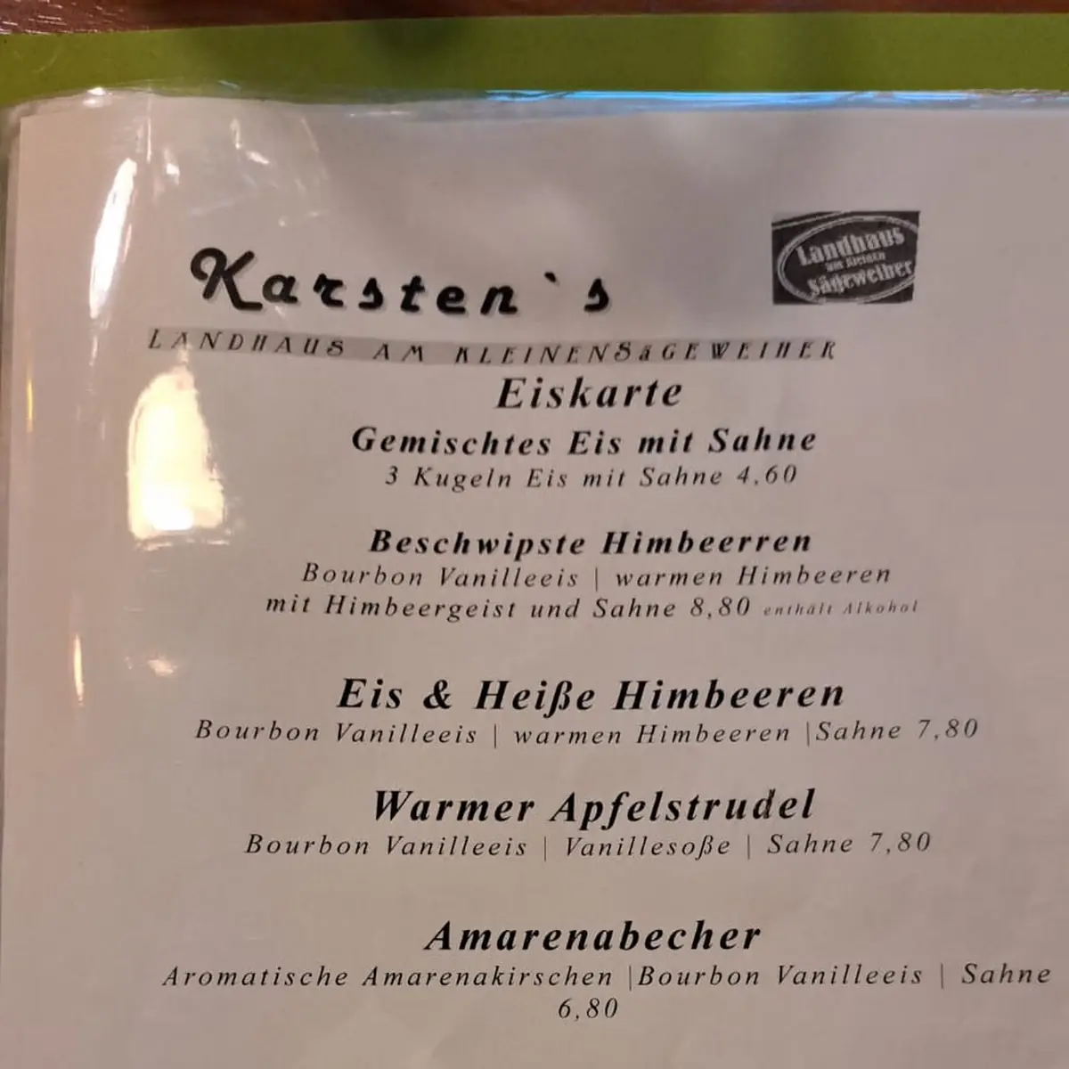 Speisekarte photo 2