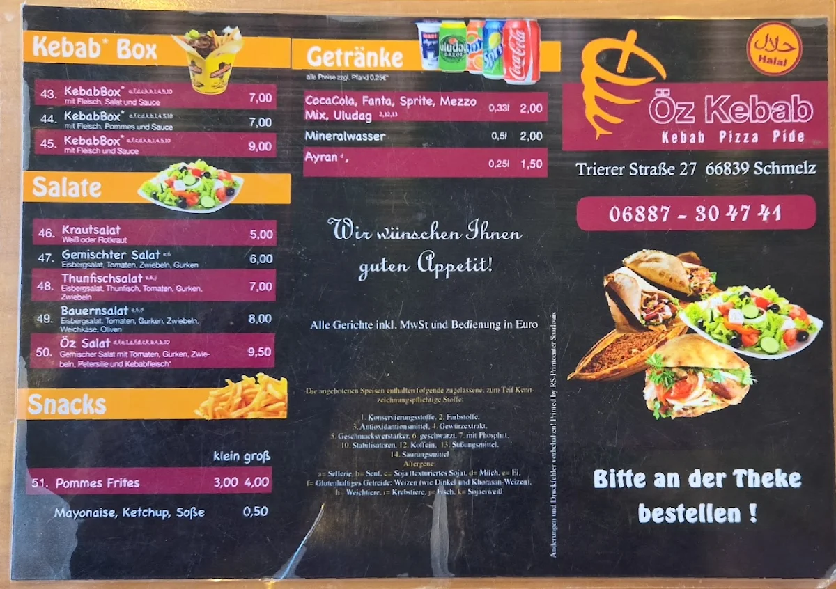 Speisekarte photo 2