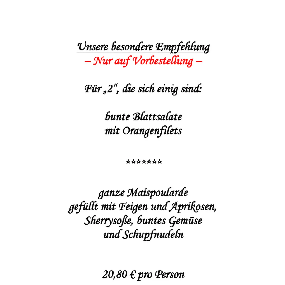 Speisekarte photo 3