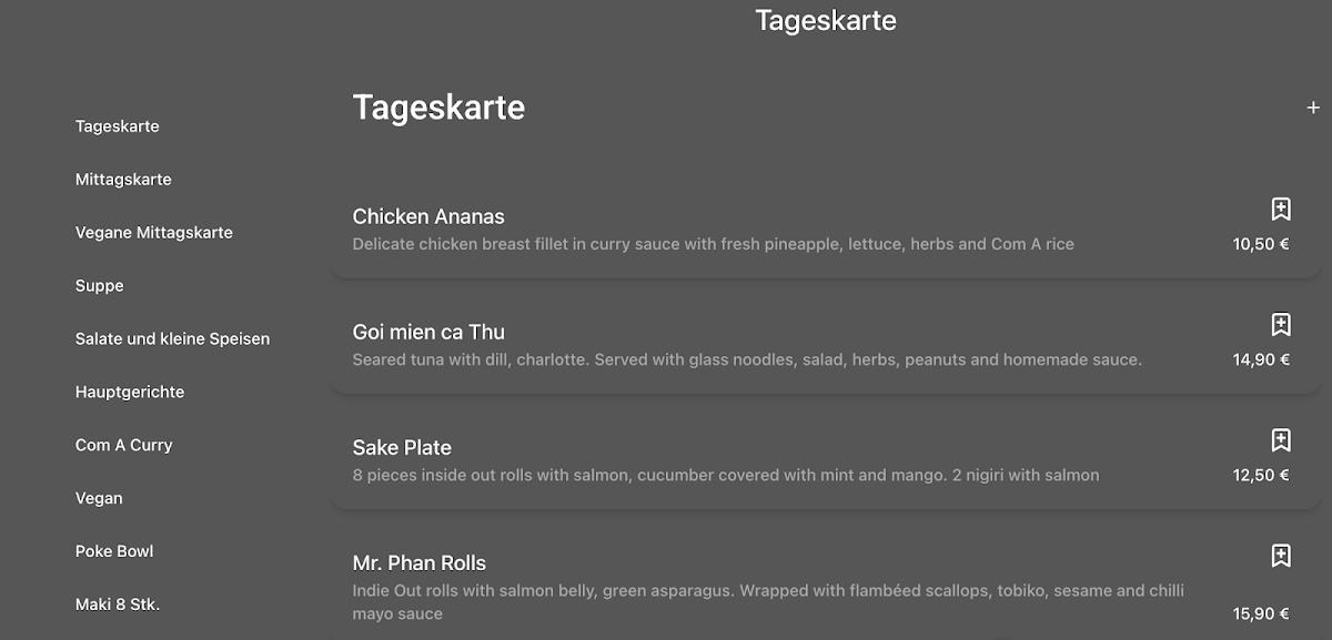 Speisekarte photo 4