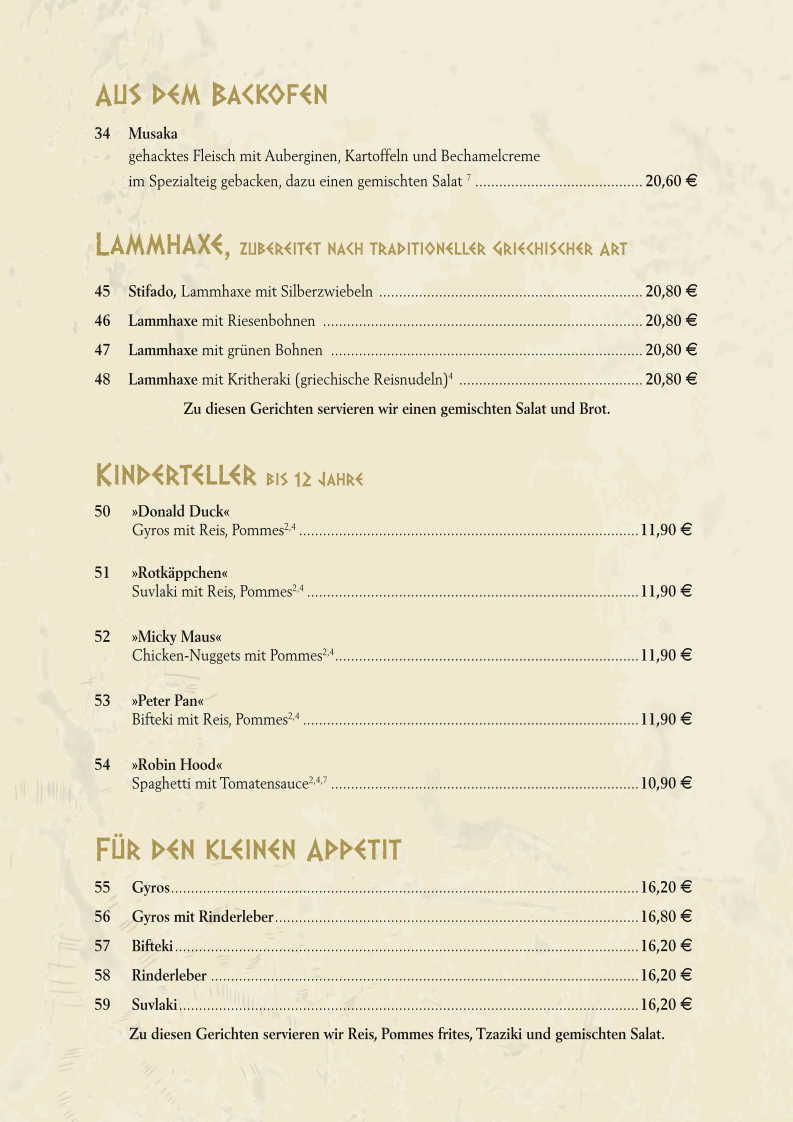 Speisekarte photo 6