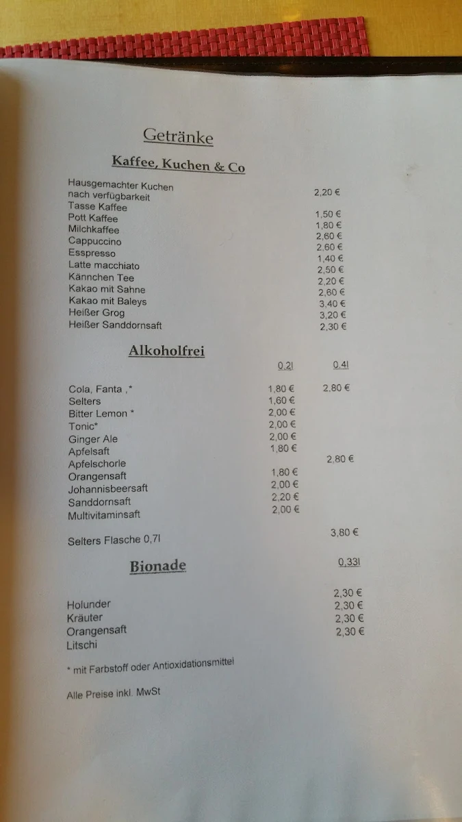Speisekarte photo 2