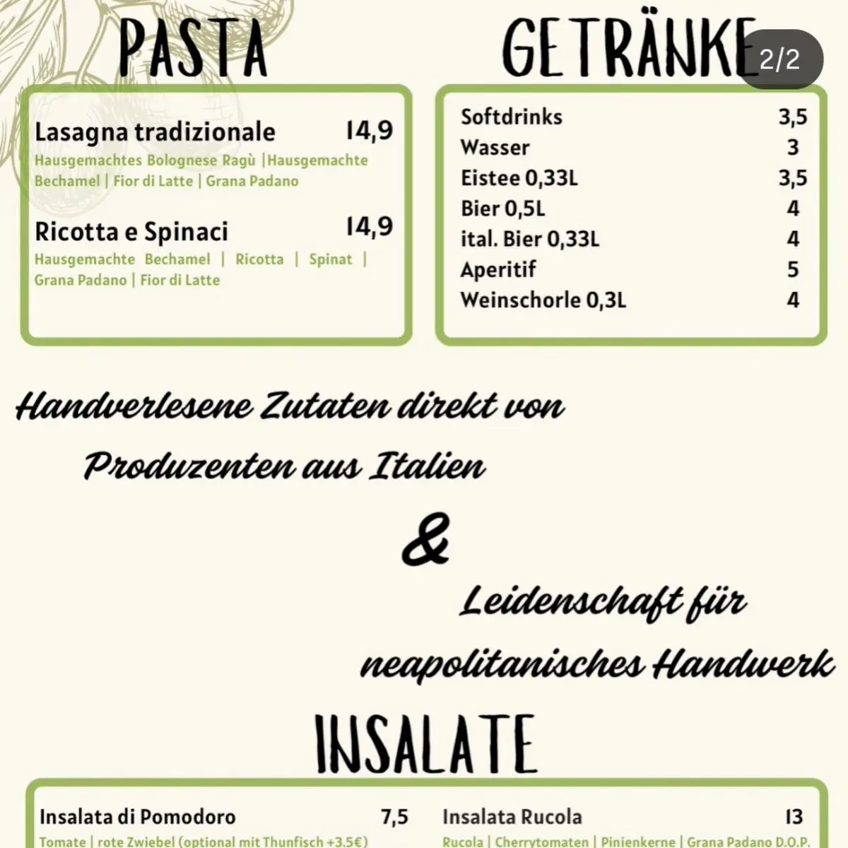 Speisekarte photo 2