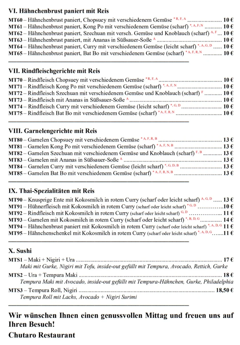 Speisekarte photo 10
