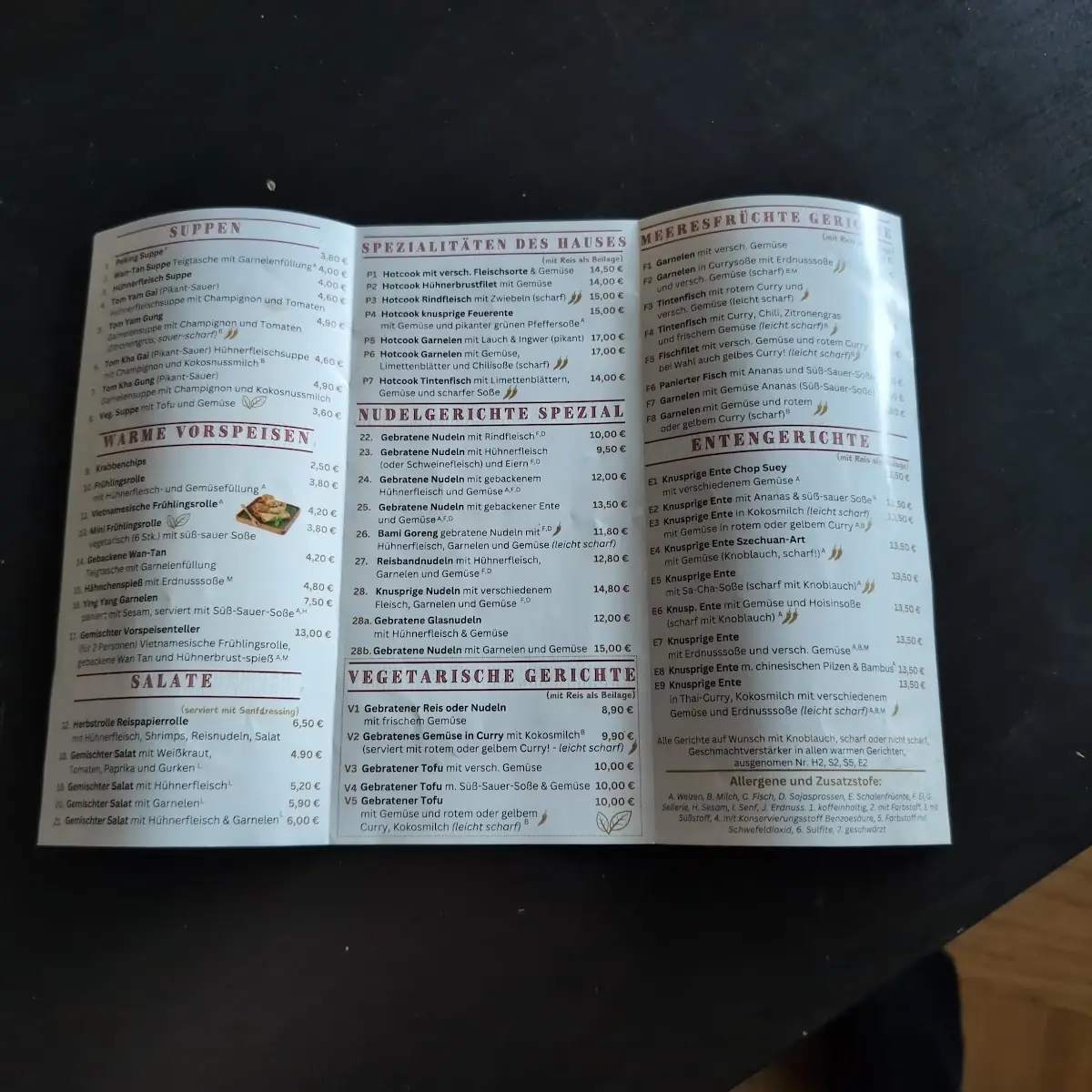 Speisekarte photo 1